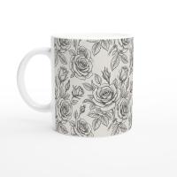 Roses - Floral Cups -  Large and Small Ceramic Mugs