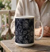 Roses - Floral Cups -  Large and Small Ceramic Mugs
