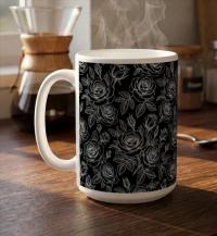 Roses - Floral Cups -  Large and Small Ceramic Mugs