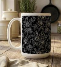Roses - Floral Cups -  Large and Small Ceramic Mugs