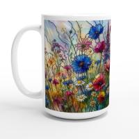 Floral Cup Set - Wildflowers - Large and Small Cups Set