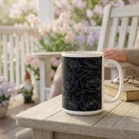 Roses - Floral Cups -  Large and Small Ceramic Mugs