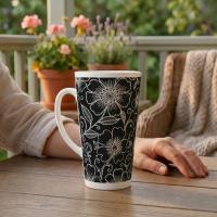 Latte 17oz Ceramic Mug - Coffee or Tea Cup, Extra Tall