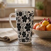 Latte 17oz Ceramic Mug - Coffee or Tea Cup, Extra Tall