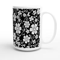 Floral Cups -  Large and Small Ceramic Mugs