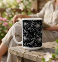 Floral Cups -  Large and Small Ceramic Mugs