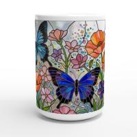 Butterfly Cups, Large and Small Mug Set