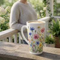 Latte 17oz Ceramic Mug - Coffee or Tea Cup, Extra Tall