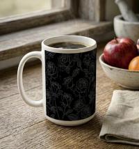 Roses - Floral Cups -  Large and Small Ceramic Mugs