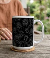 Roses - Floral Cups -  Large and Small Ceramic Mugs