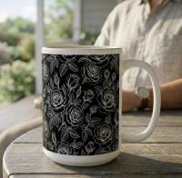 Roses - Floral Cups -  Large and Small Ceramic Mugs