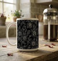 Roses - Floral Cups -  Large and Small Ceramic Mugs