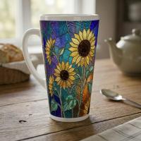 Latte 17oz Ceramic Mug - Coffee or Tea Cup, Extra Tall