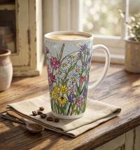 Latte 17oz Ceramic Mug - Coffee or Tea Cup, Extra Tall