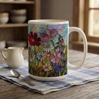 Floral Cups -  Large and Small Ceramic Mugs