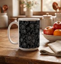 Roses - Floral Cups -  Large and Small Ceramic Mugs