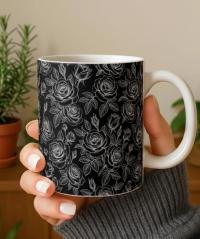 Roses - Floral Cups -  Large and Small Ceramic Mugs