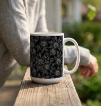 Roses - Floral Cups -  Large and Small Ceramic Mugs