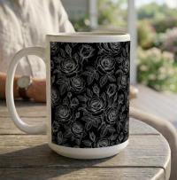 Roses - Floral Cups -  Large and Small Ceramic Mugs