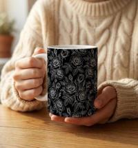 Roses - Floral Cups -  Large and Small Ceramic Mugs