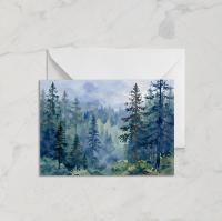 Forest Greeting Cards, Botanical Art, Blank Gift Cards