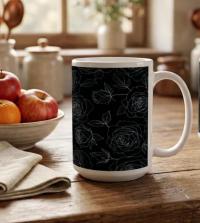 Floral Cups -  Large and Small Ceramic Mugs