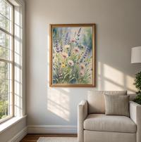 Floral Print - Framed or Unframed - Original Art - Print on Paper