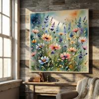 Floral Print - Framed or Unframed - Original Art - Print on Paper