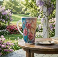 Latte 17oz Ceramic Mug - Coffee or Tea Cup, Extra Tall
