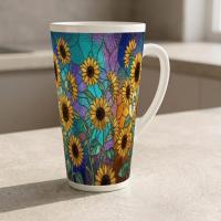 Latte 17oz Ceramic Mug - Coffee or Tea Cup, Extra Tall