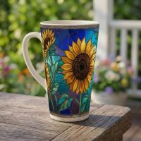 Latte 17oz Ceramic Mug - Coffee or Tea Cup, Extra Tall