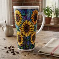 Latte 17oz Ceramic Mug - Coffee or Tea Cup, Extra Tall