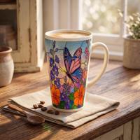 Latte 17oz Ceramic Mug - Coffee or Tea Cup, Extra Tall