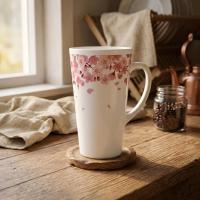 Latte 17oz Ceramic Mug - Coffee or Tea Cup, Extra Tall