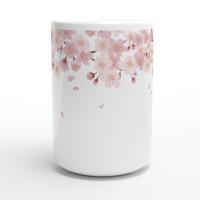 Floral Cups Set - Cherry Blossom, Large and Small Mug Set