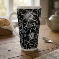 Latte 17oz Ceramic Mug - Coffee or Tea Cup, Extra Tall