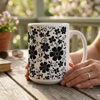 Floral Cups -  Large and Small Ceramic Mugs