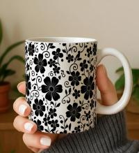 Floral Cups -  Large and Small Ceramic Mugs