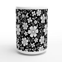 Floral Cups -  Large and Small Ceramic Mugs