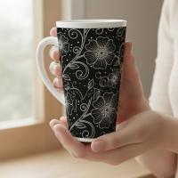 Latte 17oz Ceramic Mug - Coffee or Tea Cup, Extra Tall