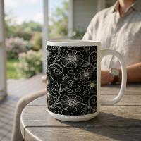 Floral Cups -  Large and Small Ceramic Mugs