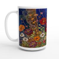 Floral Cups -  Large and Small Ceramic Mugs