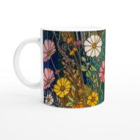 Floral Cups -  Large and Small Ceramic Mugs