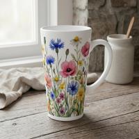 Latte 17oz Ceramic Mug - Coffee or Tea Cup, Extra Tall