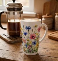 Latte 17oz Ceramic Mug - Coffee or Tea Cup, Extra Tall
