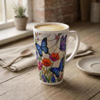 Latte 17oz Ceramic Mug - Coffee or Tea Cup, Extra Tall