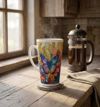 Latte 17oz Ceramic Mug - Coffee or Tea Cup, Extra Tall