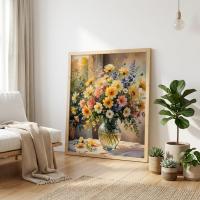 Floral Print - Framed or Unframed - Original Art - Print on Paper