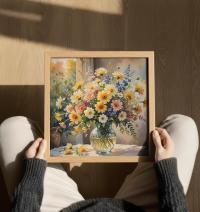 Floral Print - Framed or Unframed - Original Art - Print on Paper