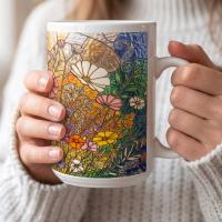 Floral Cups -  Large and Small Ceramic Mugs